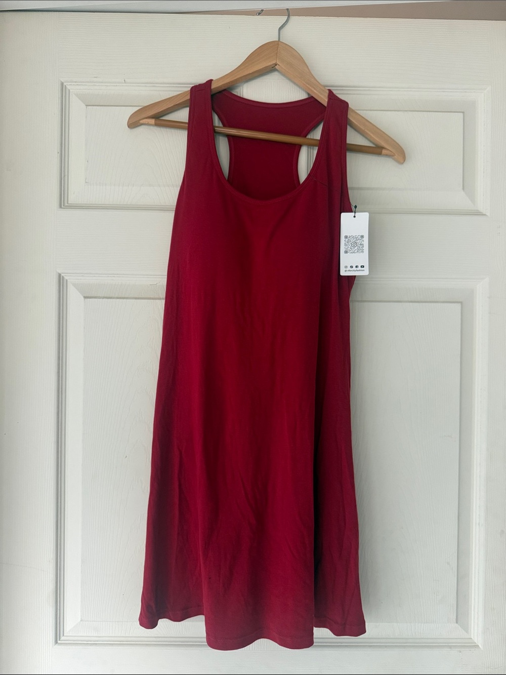 Women’s Racerback Tank Dress - Red